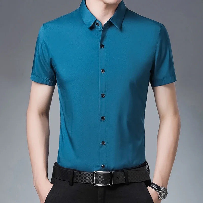 Short Sleeve Casual Dress Shirt