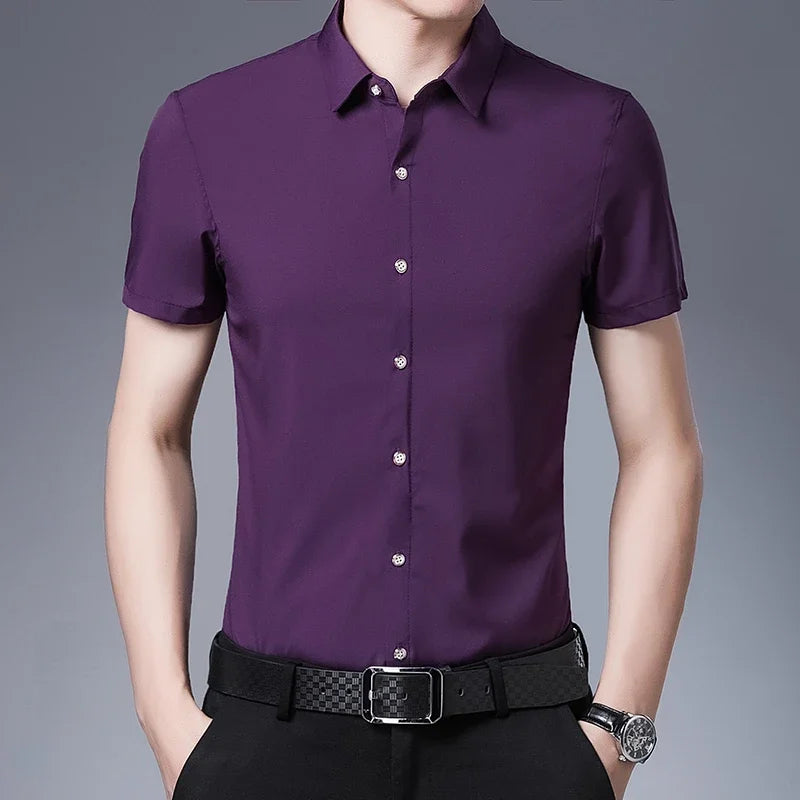 Short Sleeve Casual Dress Shirt